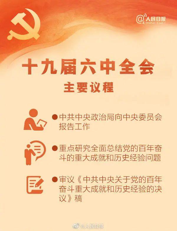 敲黑板！十九屆六中全會知識點來了